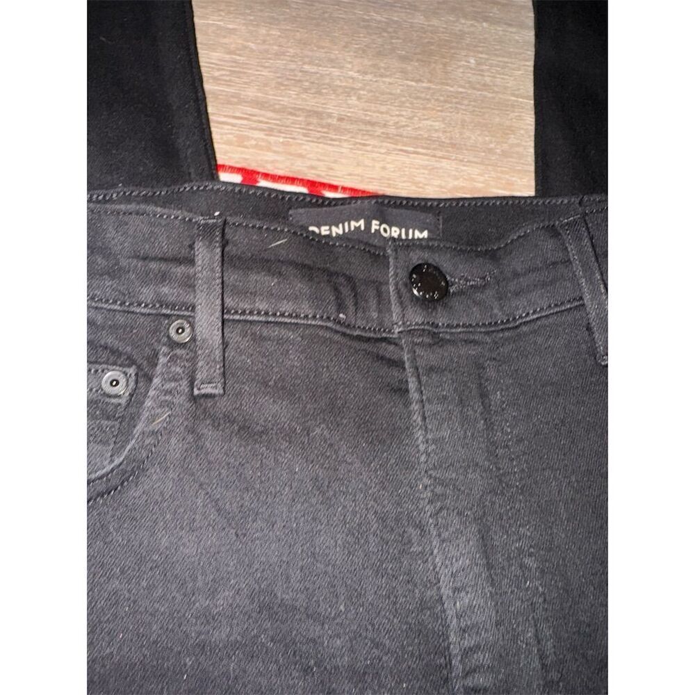 Aritzia‎ Denim Forum Lola High Rise Skinny Crop Jeans Black Size 31 - Picture 4 of 8